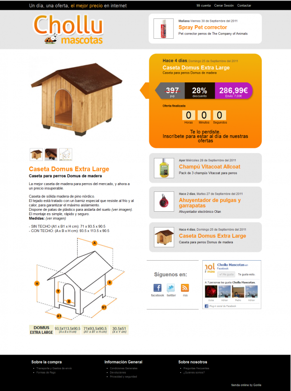 Caseta Domus Extra Large - Chollu Mascotas